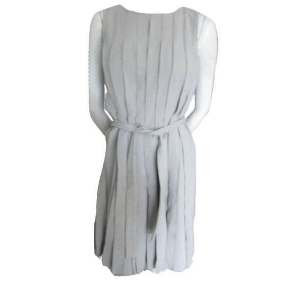Calvin Klein Grey Dress with Strips Size 2 - Picture 1 of 3